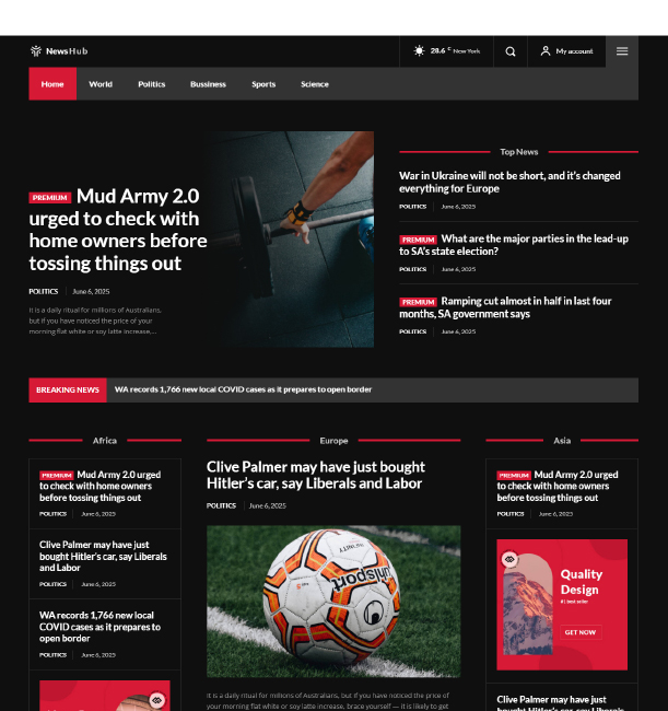 Top Blog Website Project