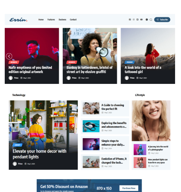 Most Popular Blog Website Project